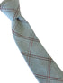 mint pale pastel green tweed check  wool tie